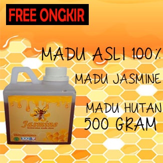 

Madu Jasmine 500gram Madu Asli Hutan Multiflora Nusantara Murni Alami 100% Pure Honey Raw