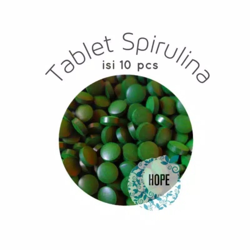 SPIRULINA PLANTESIS TABLET 10 BUTIR MURAH - IKAN CUPANG