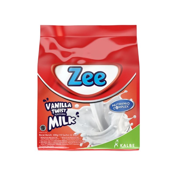 

Zee Susu Bubuk Instant Vanilla Twist 10X40g