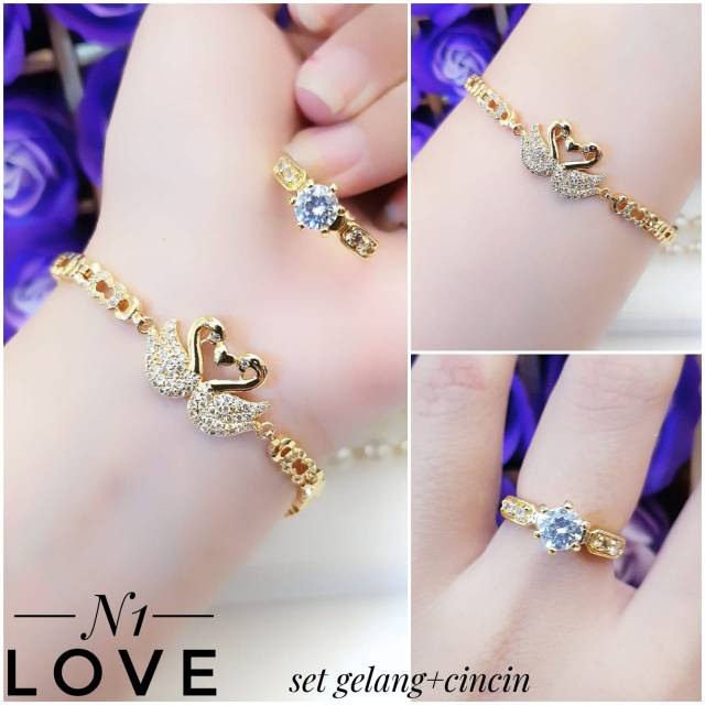 Xuping set perhiasan lapis emas 24k 2713h