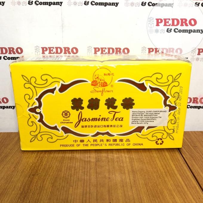 

[ COD ] Sunflower Brand - Teh melati/ jasmine tea ((227 gr) China STOK TERBATAS Kode 1025