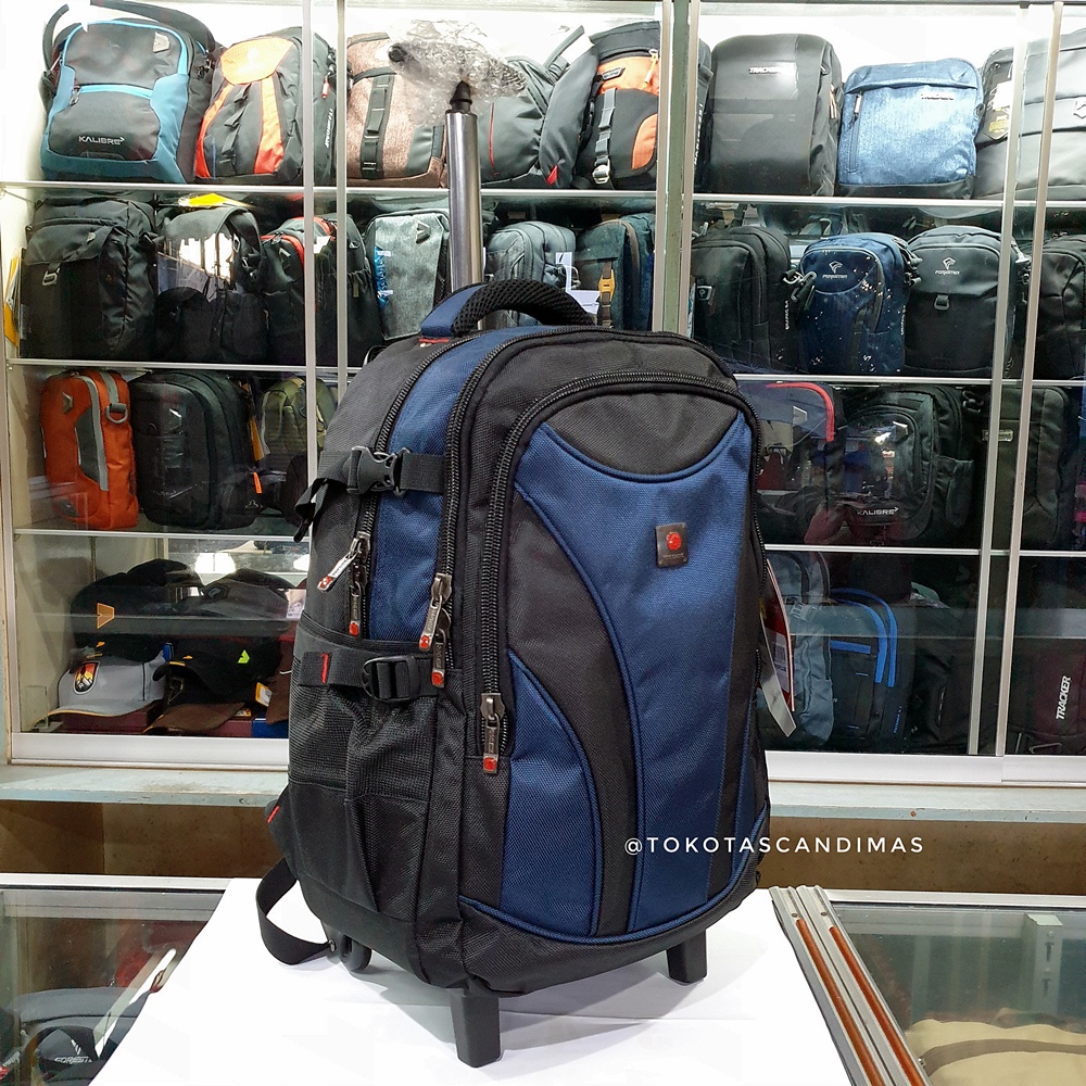 Tas Ransel Trolley Backpack Laptop Polo Classic 2118 Size 18 Inch