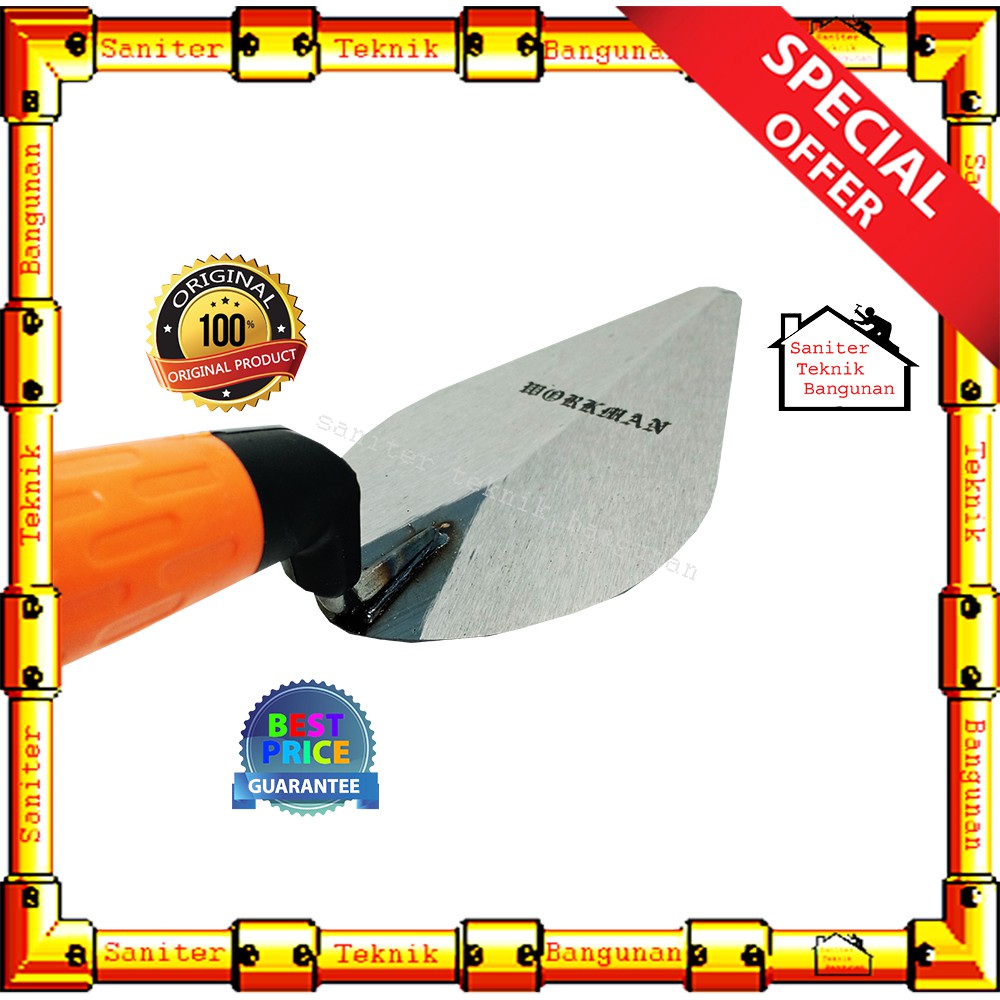 Sendok Semen Lancip Gagang Fiber Workman 7&quot; Inch