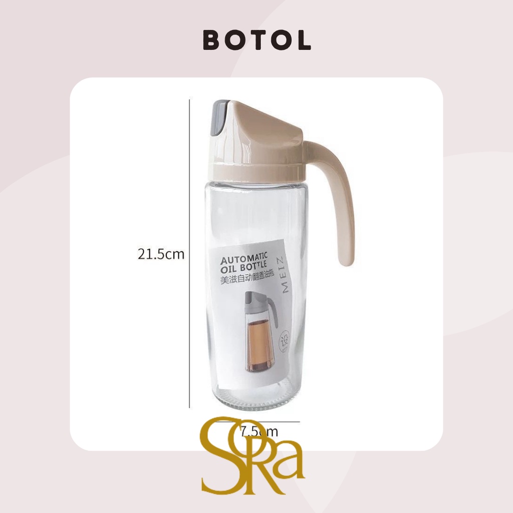 BOTL KACA MINYAK / BOTOL KACA AIR MINUM / No Drip Oil Glass Bottle Cooking Bottle