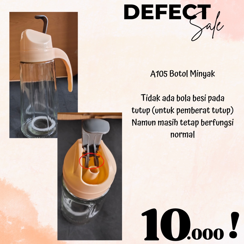 [ DEFECT SALE ] Perlengkapan Rumah Tangga , Peralatan dapur , Botol Minum , Dll