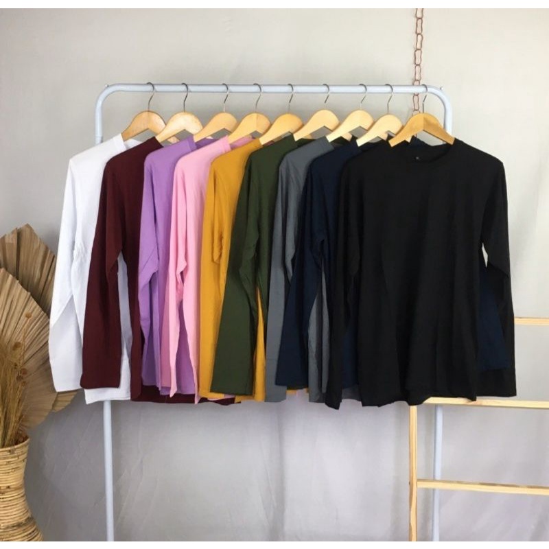 Kaos polos - Kaos polos polos lengan panjang 30s