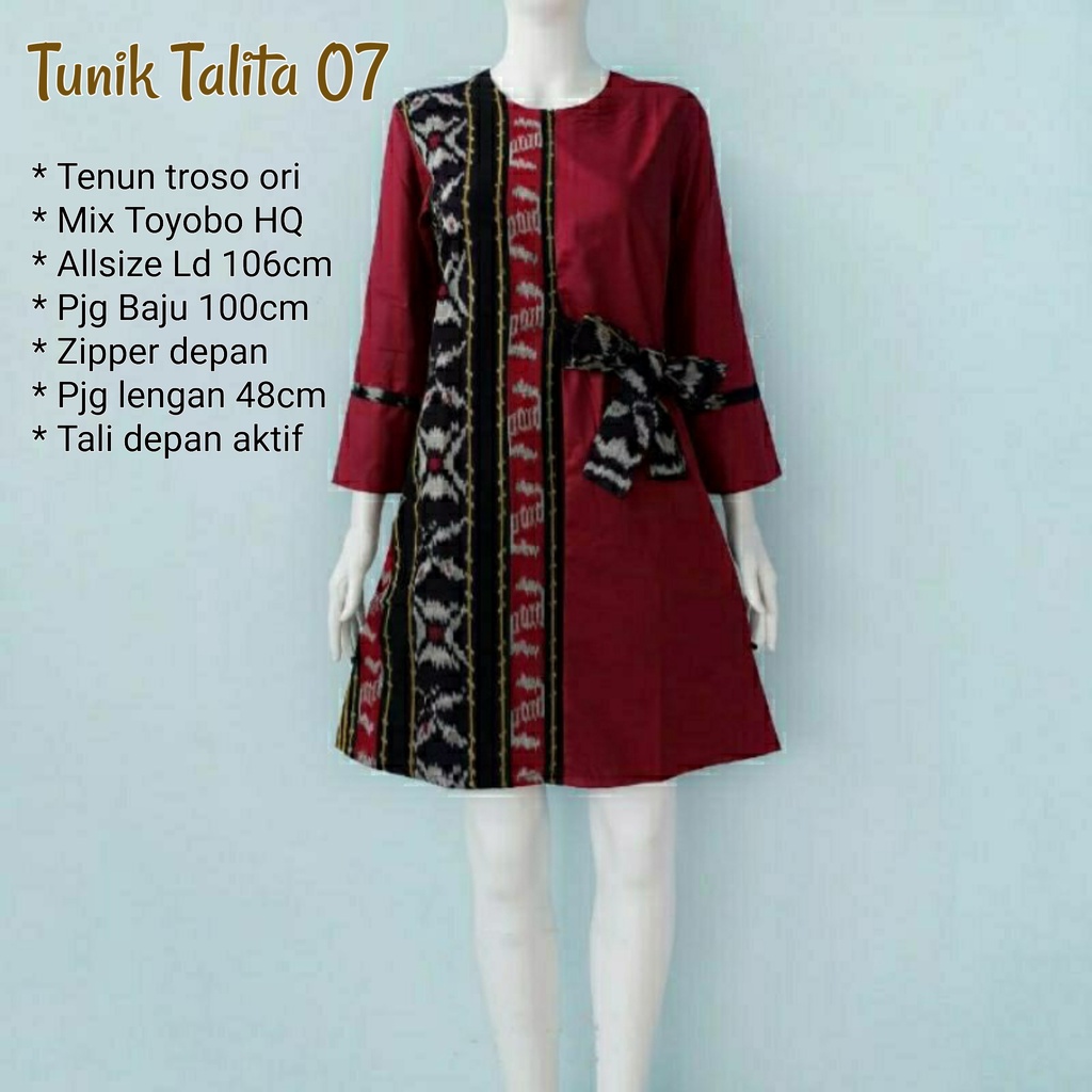 Tunik talita tenun troso mix toyobo  best