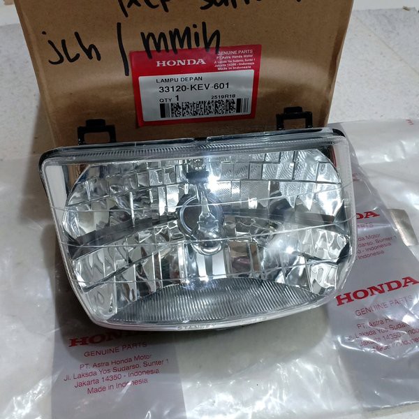 reflektor lampu depan supra x lama KEV original