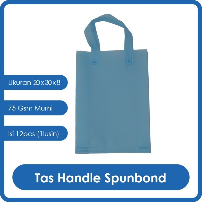 

PROMO GOODIE BAG SPUNBOND HANDLE 20x30 LUSINAN / Kantong Tas Belanja Murah