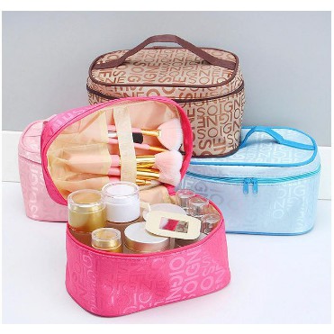 {HM} COD Tas Kosmetik Kotak  Make Up Bag  Pouch Make Up Travel Terbaru Makassar Termurah