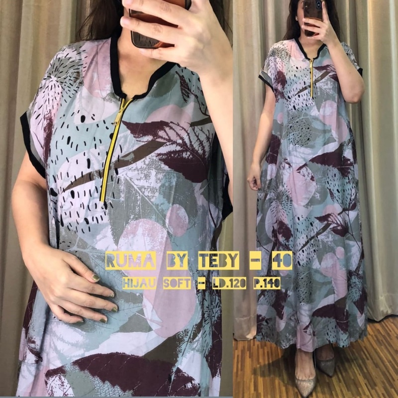 Daster Arab TEBY RUMA Series Dress Rayon Super Originanal Best Seller-1