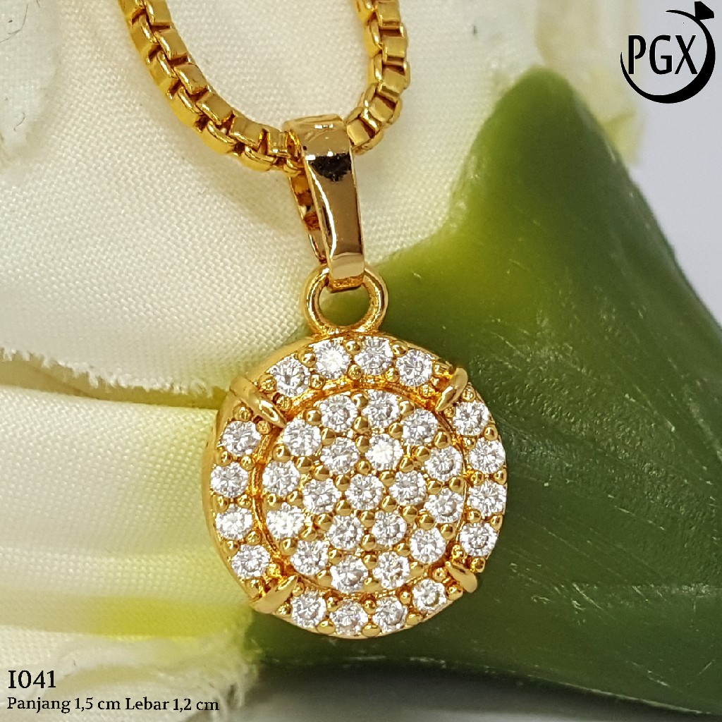 PGX Liontin Kalung Xuping Wanita Aksesoris Fashion Perhiasan Lapis Emas  - I041