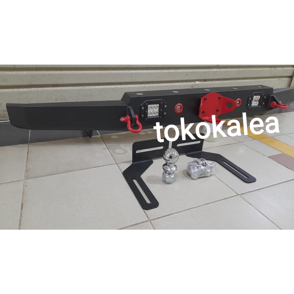 Towing bar pengaman bumper belakang mobil toyota all new rush terios 2018-2021 model off road+led