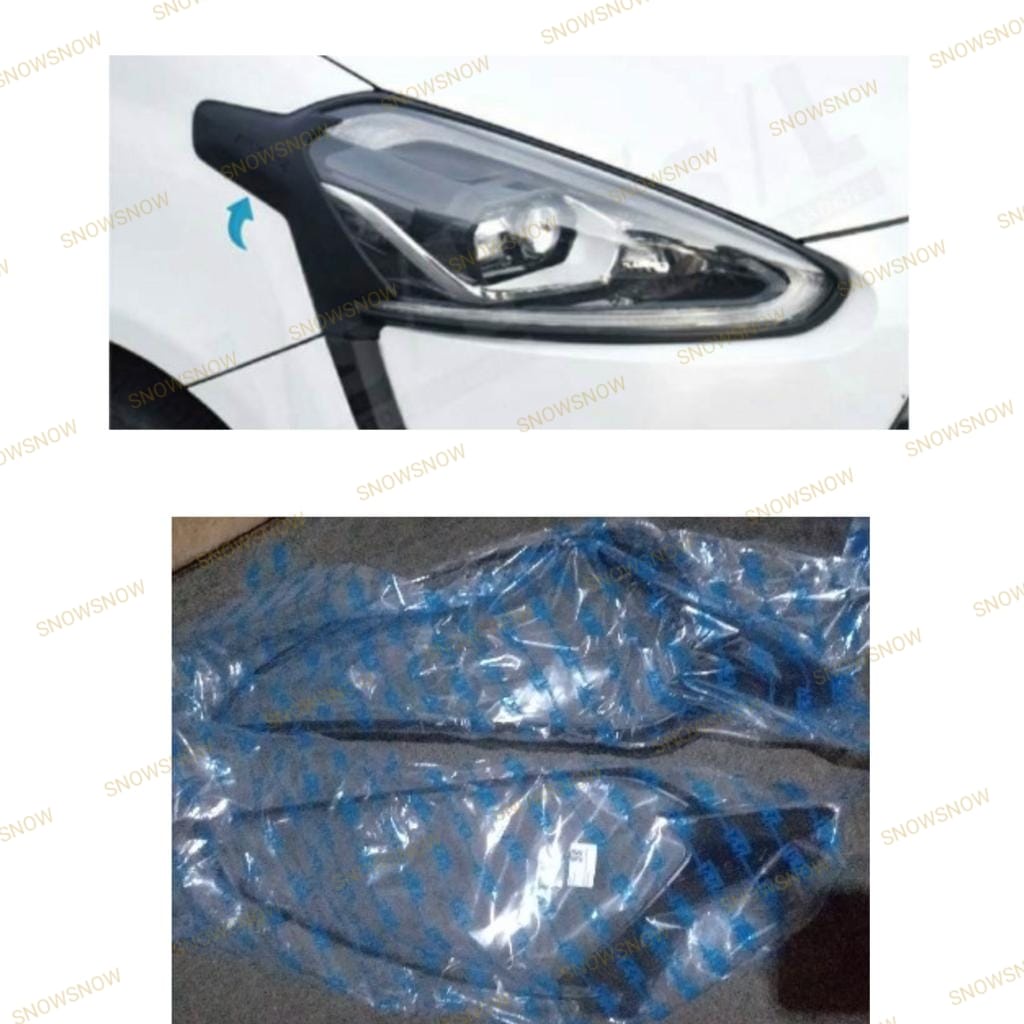 Garnish Lampu Depan Toyota Sienta Hitam Chrome