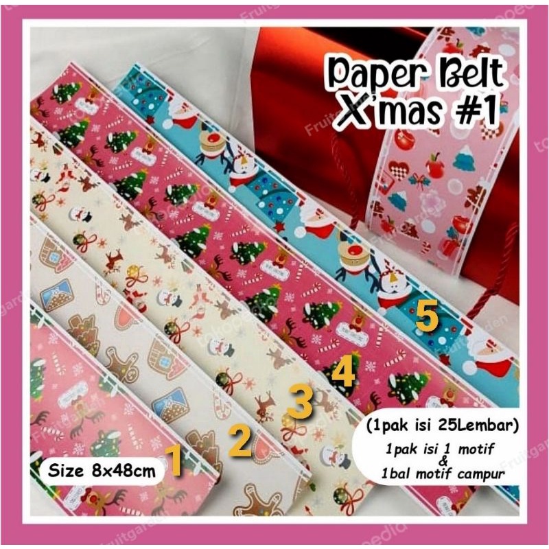 

Pita Dus Natal - Pita Box Natal - Pita Packaging Natal 8x48cm