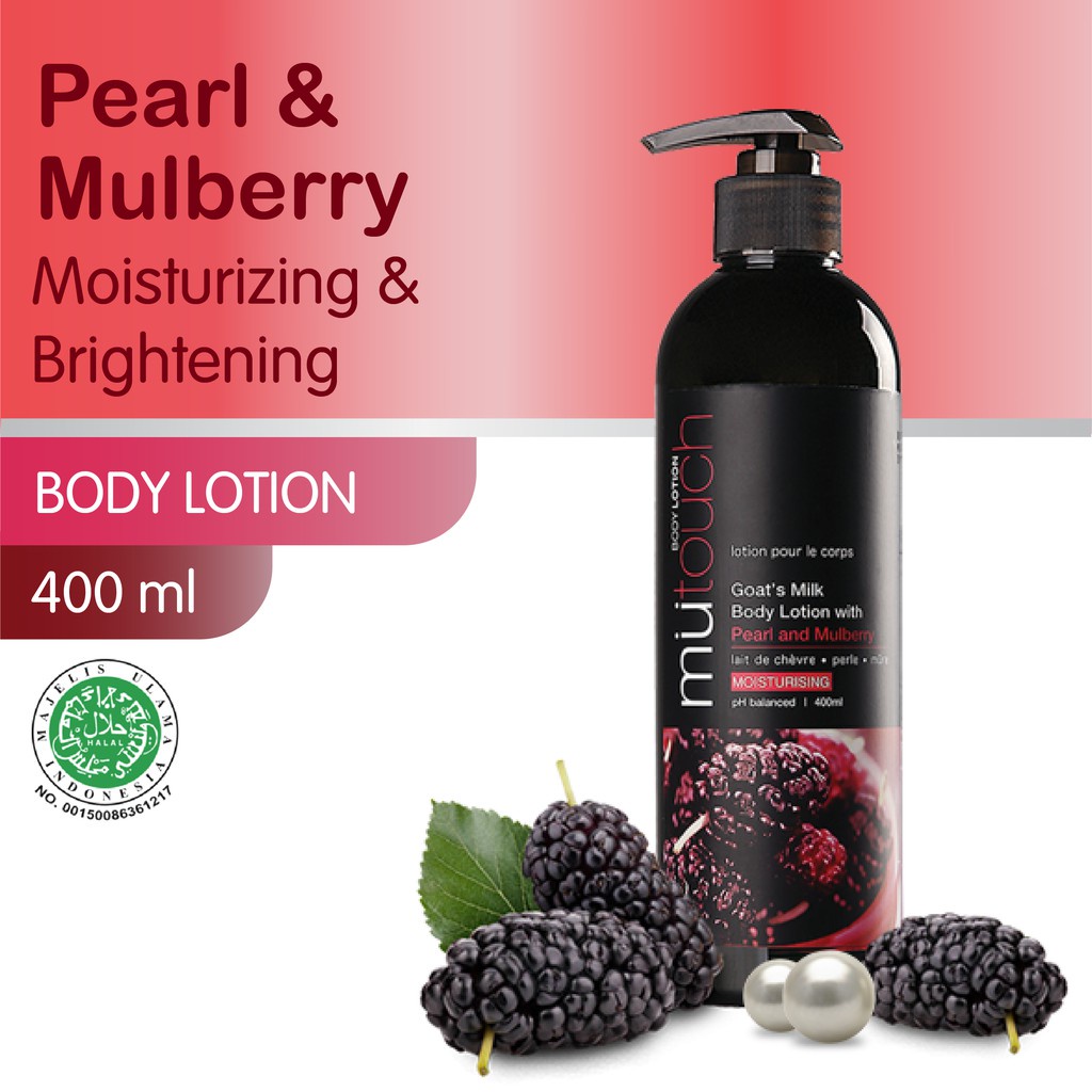 MUTOUCH Goat's Milk Body Lotion - Lotion Vitamin Pelembab Pelembut Pencerah Perawatan Kulit Badan