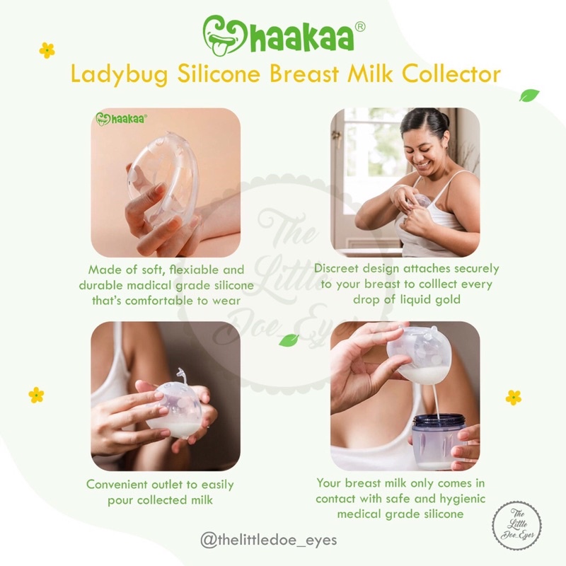 [READY] Haakaa Ladybug Silicone Breast Milk Collector - 75ml