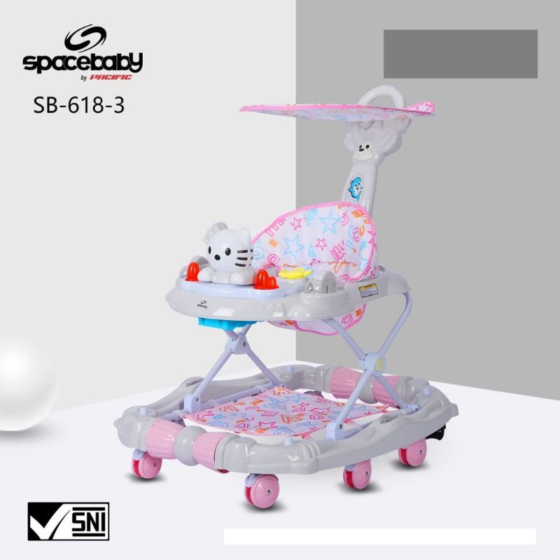 Baby Walker Space Baby By Pacific SB - 139, SB 612-3 &amp; SB 618-3 Alat bantu Jalan Anak