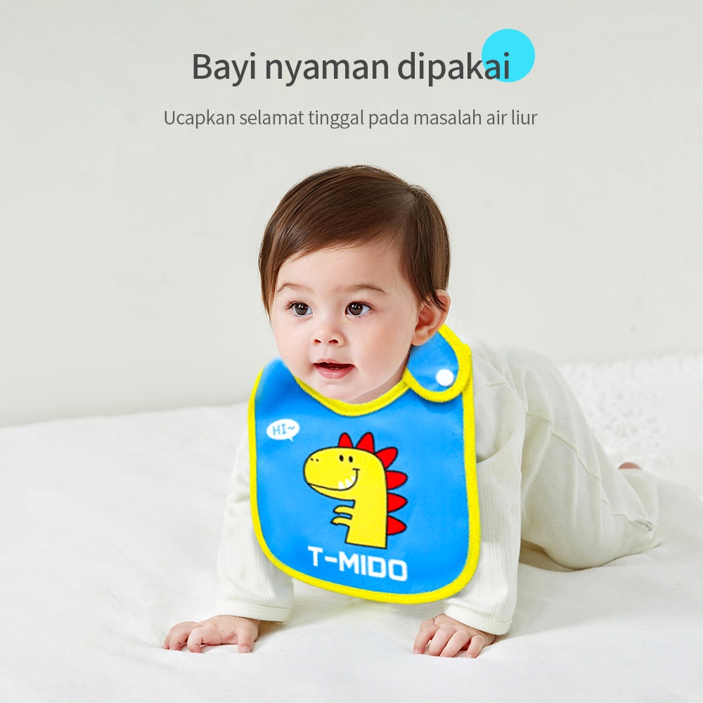 AIKOKY celemek makan bayi anti air kartun/slaber bayi bib waterproof