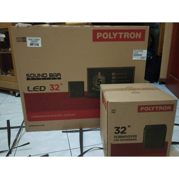 POLYTRON LED TV 32 INC SOUND BAR BANDAR LAMPUNG