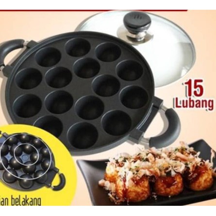 [DAPUR EMAK] -  HAPPY CALL Cetakan Takoyaki 15 Lubang