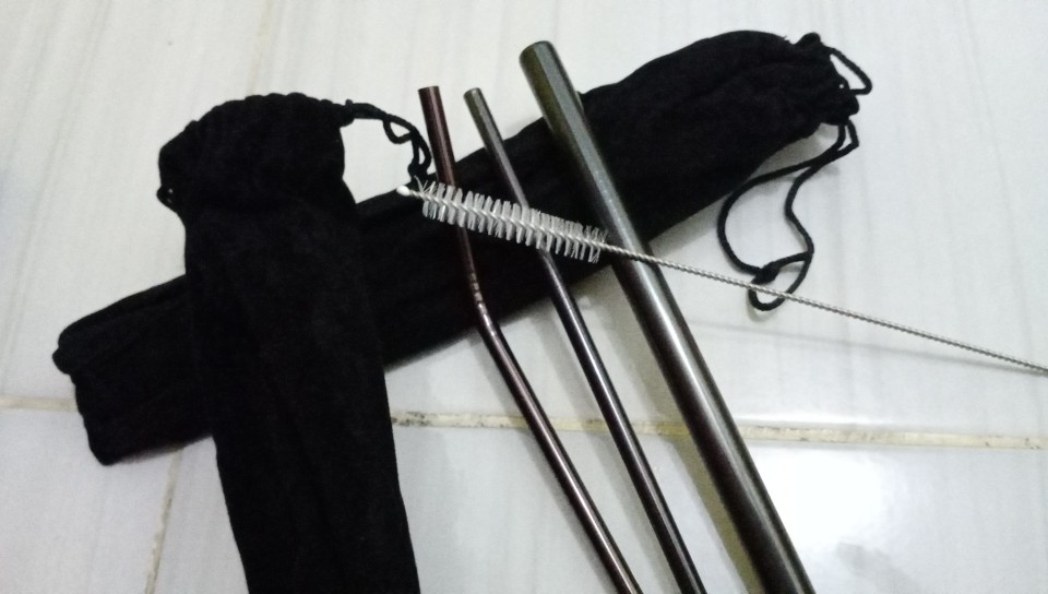 Ready Grosir - Sedotan Stainless 5n1 Bisa Digunakan Kembali