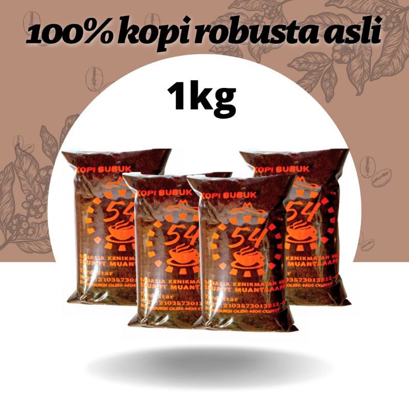 Kopi Bubuk 54 Asli Dampit 1 Kg Khas Malang