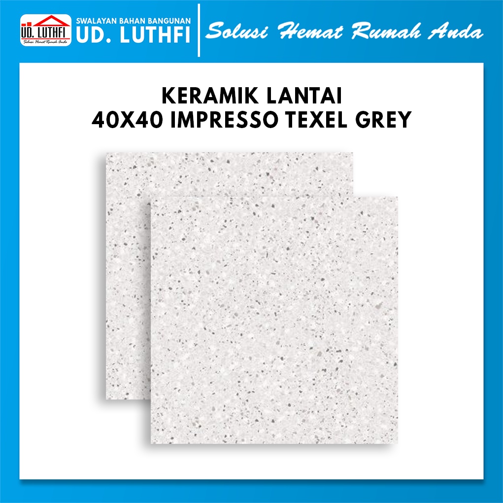 Keramik Lantai 40x40 KIA Impresso Texel Grey A