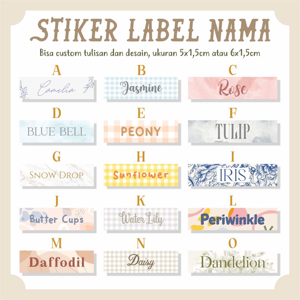 

Sticker Label Nama | Sticker Label Barang | Kertas Nama Usaha Custom