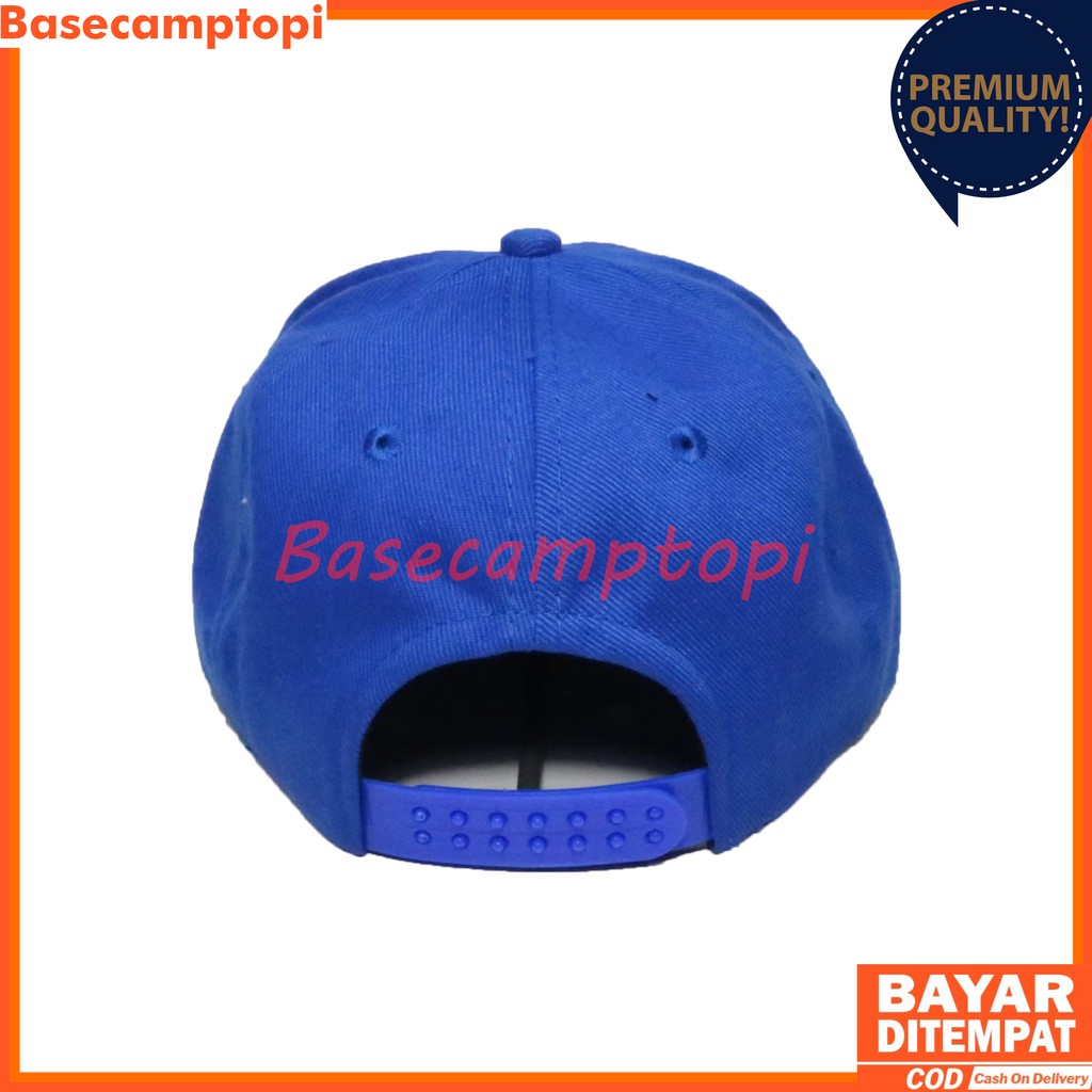 Topi Snapback Hiphop Polos Bahan Rafel Pria Wanita