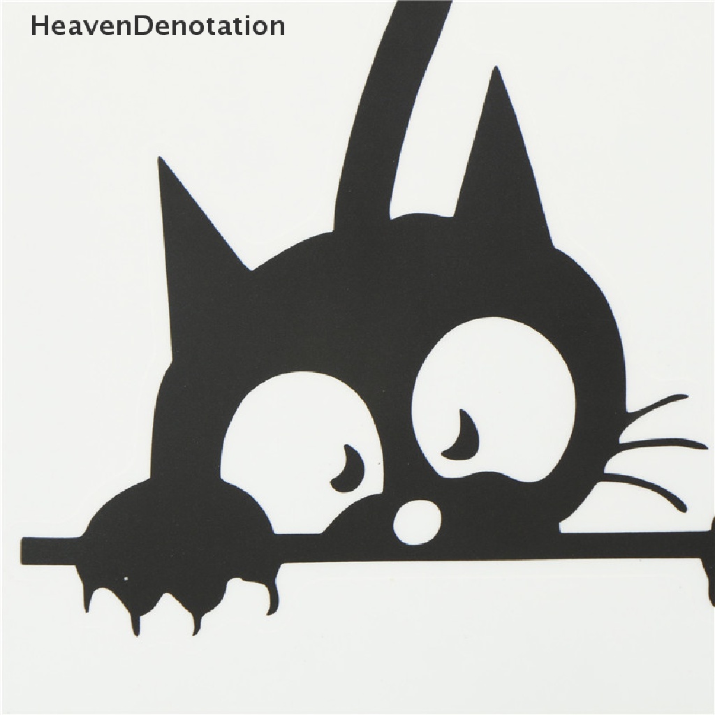 (Heavendenotation) Stiker Dinding Diy Gambar Kucing Hitam Untuk Dekorasi Kamar Anak