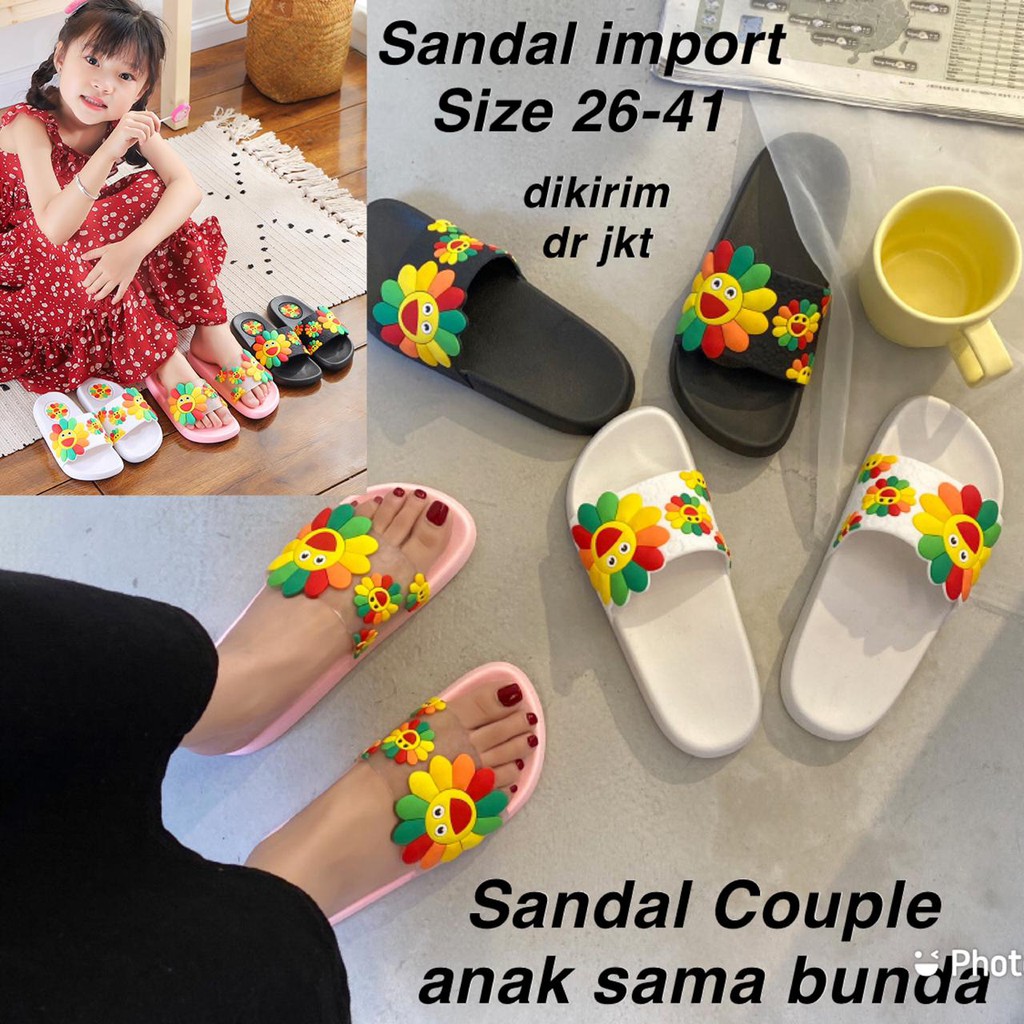 (LOLI-JKT)SD-CSUN SANDAL IMPORT COUPLE ANAK SAMA BUNDA SIZE 26-41