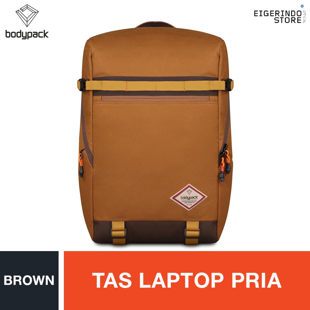 Jual Bodypack Prodiger Santiago 1.1 Laptop Backpack Brown Indonesia