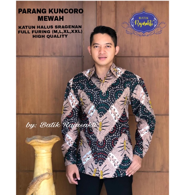 Batik Parang Kuncoro Mewah Lapis Furing Katun Halus Sragenan