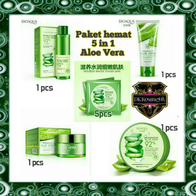 Promo Peket BIOAQUA ALOEVERA 5 IN 1  (PRODUK TERBATAS)
