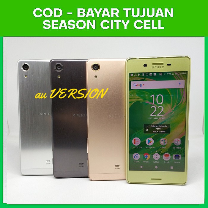 [33] sony xperia x performance Au ram 3gb rom 32gb mulus grs - Hitam Handphone / Phone / HP
