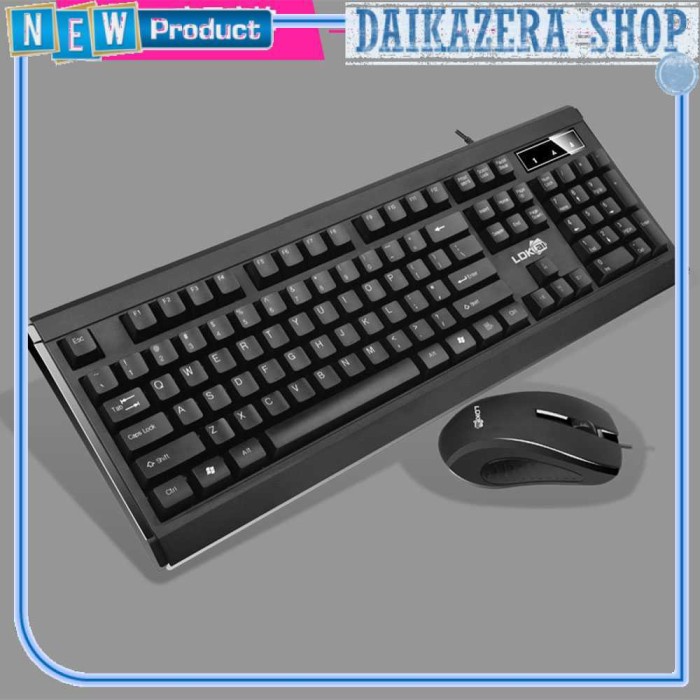 Gaming Keyboard Combo with Mouse - Hitam