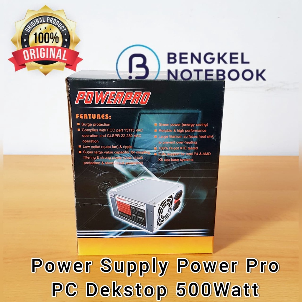 Power Supply Powerpro PC Dekstop PSU 500Watt