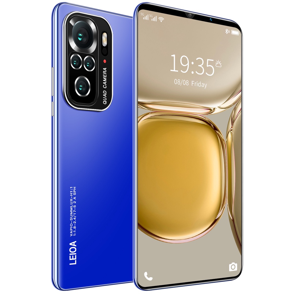 Hadiah Natal【baru】hp murah cod TERLARIS  PROMO CUCI GUDANG 2021 Note 10 8GB+128GB 5.5 inci FHD 4800mAh penjualan besar Pengiriman lokal kredit hp cicilan murah handphone murah baru-blue
