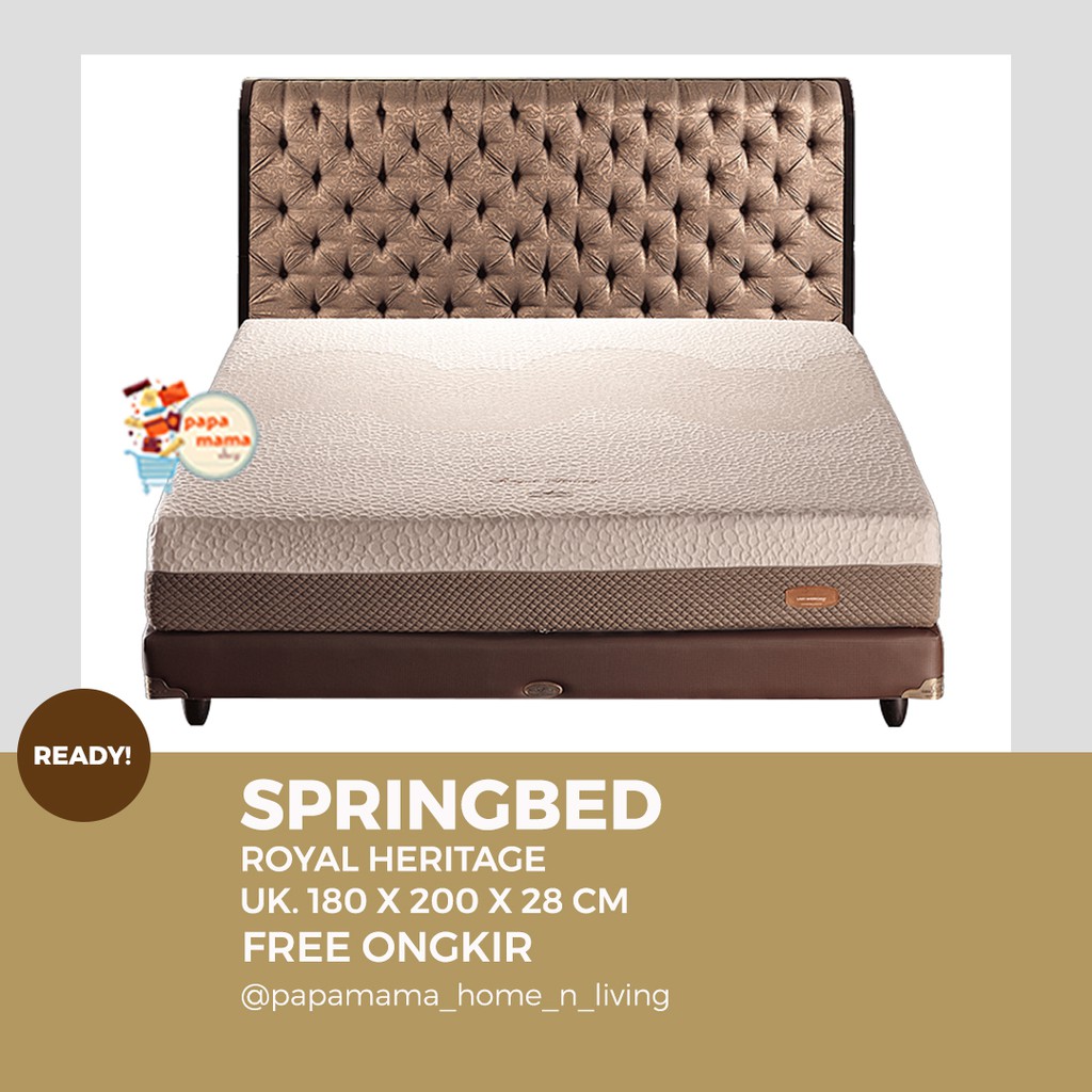 Springbed Lady Americana Royal Heritage - Matras Only 180x200 - Springbed Garansi 15 Tahun - Medan
