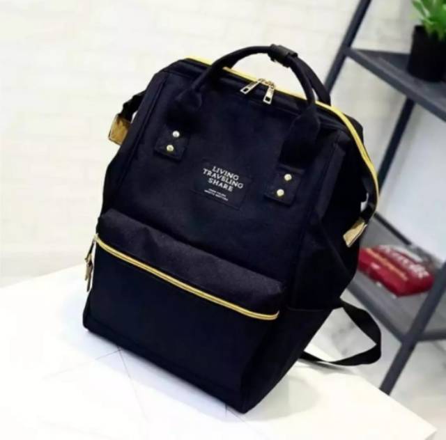 TAS RANSEL PUNGGUNG ANELLO LOOK ALIKE BACKPACK TAS SEKOLAH FASHION KOREA