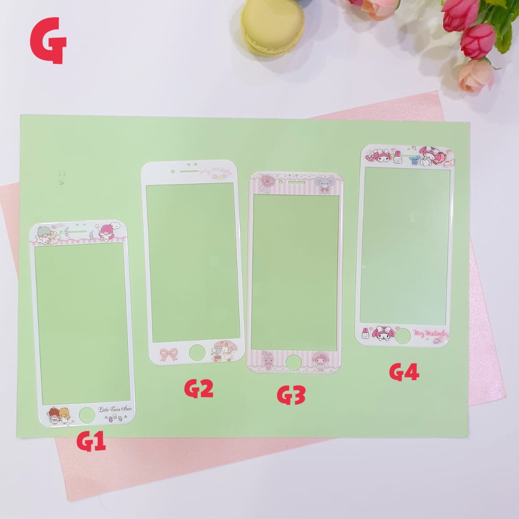 RANDOM MOTIF Tempered Glass Ip Anti gores Ip 6 7 8