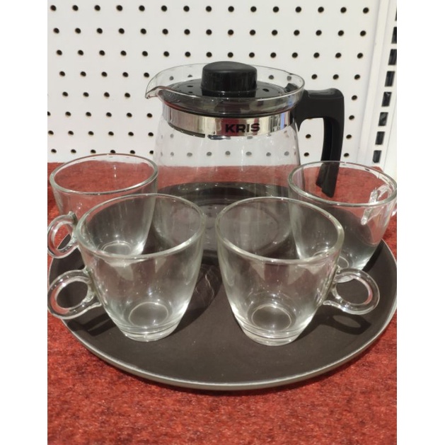 Kris teapot and cup set/set teko dan cangkir