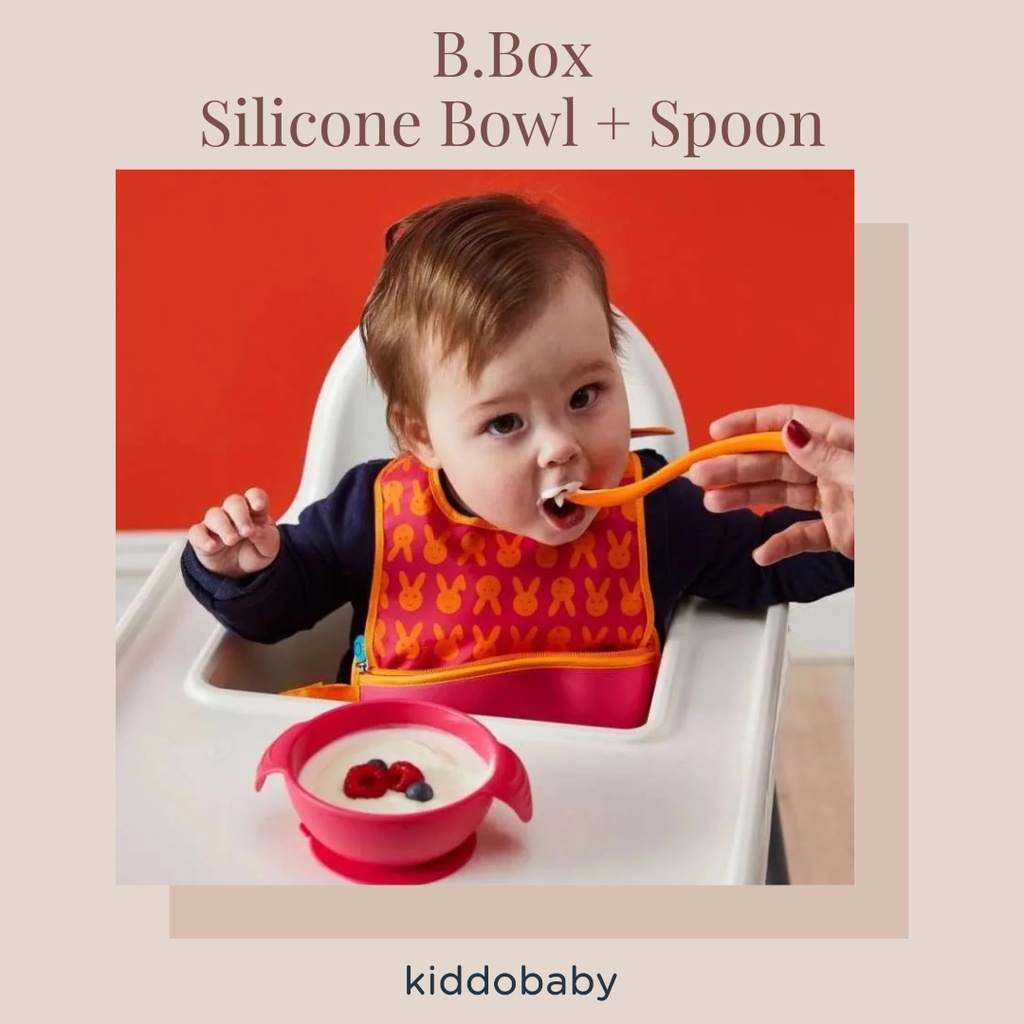 B.Box Silicone Bowl + Spoon | Peralatan Makan Bayi