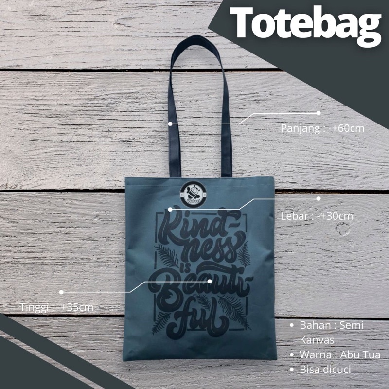 Viebeeshop | Totebag Wanita Semi Kanvas kekinian terpopuler | +-30X35