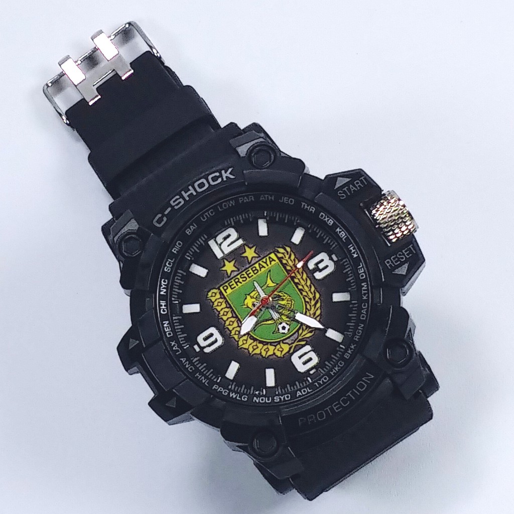 [TERBARU] JAM TANGAN PERSEBAYA TALI OUTDOOR KARET SPORT