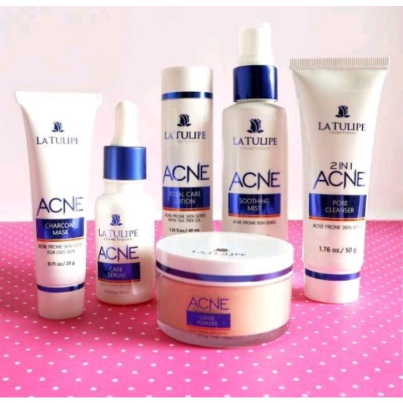 Paket La Tulipe Acne Series isi 6 pcs Lengkap Original 100%