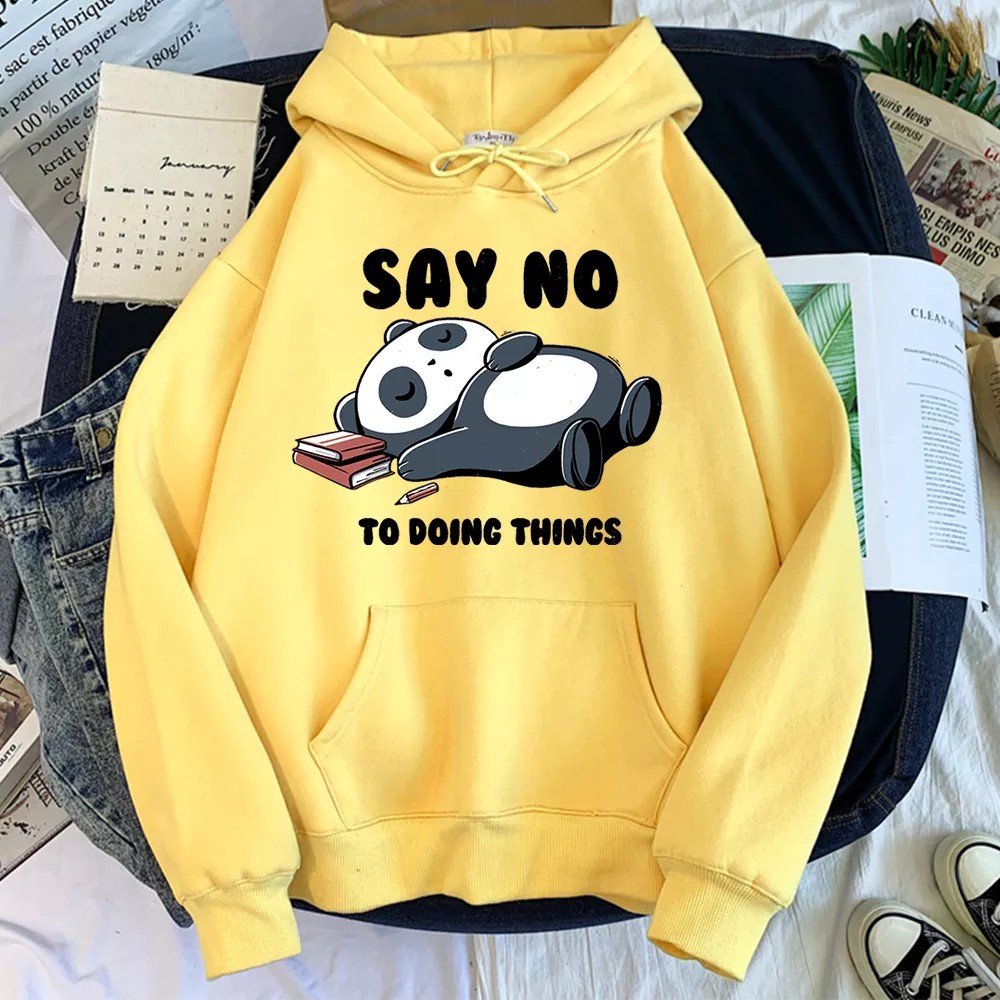 Sweater Panda Wanita Hoodie Boba Oversize Korean Style Murah Original Tebal Jumbo Kekinian