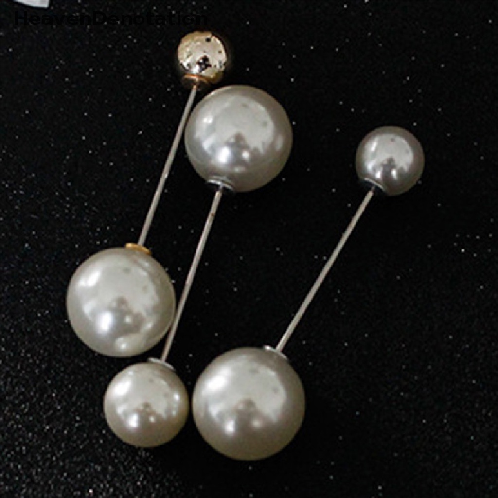 [HeavenDenotation] Big Needle Pearl Brooch Bouquet Pin Sweater Shawl Buckle Wedding Bridal Jewelry