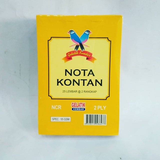 

Nota kontan kecil Gelatik 2ply Ecer murah